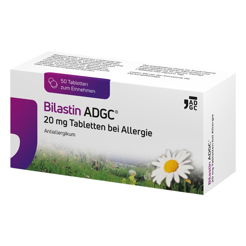 Zentiva Pharma GmbH Bilastin ADGC 20 mg Tabletten bei Allergie 19427474