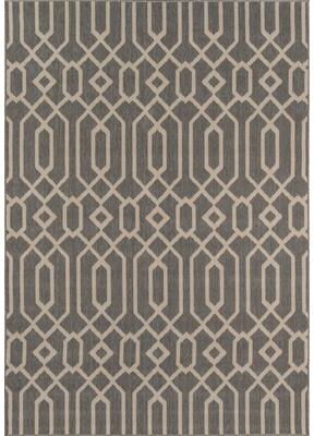 Momeni Baja Links Geometric Trellis Outdoor Area Rug.