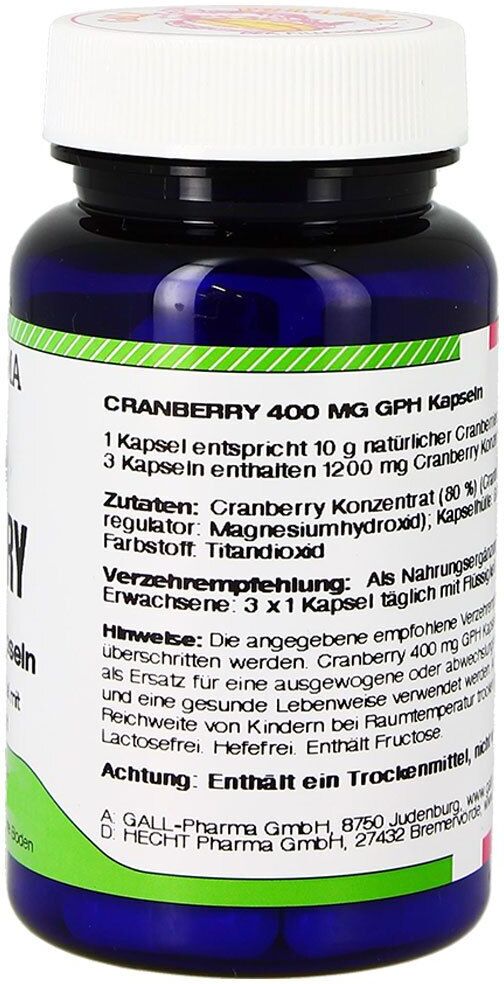 GALL PHARMA Cranberry 400 mg GPH Kapseln 120 St