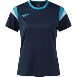 JOMA Terra Danubio Tennisshirt Mädchen 342 - marineblau/fluortürkis 152