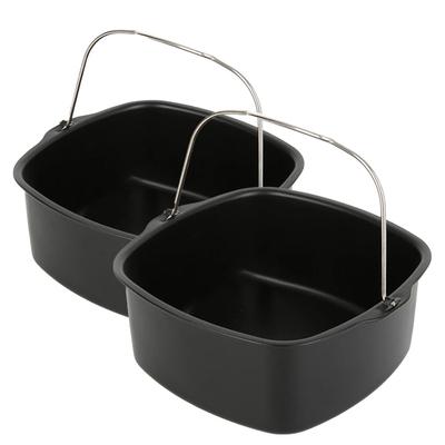 Air Fryer Non stick Cake Baking Tray For Philips Baking Dish Pan For Air Fryer Kitchen Accessories 8inch