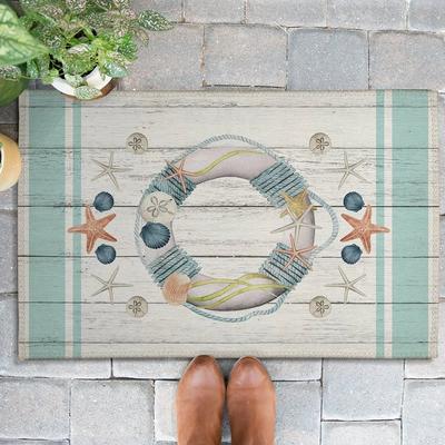 Laural Home Coastal Reef Outdoor Door Mat