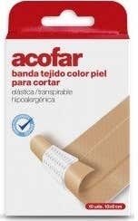 ACOFAR Apósito Banda Tejido para Cortar Poroso 10 X6 cm 10 uds