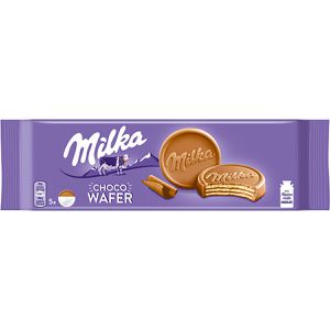 Milka Waffeln Choco Wafer, Waffeltörtchen, mit Kakaocreme & Schokolade, einzeln verpackt, 150 g, 5 Stück