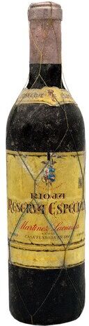 Martínez Lacuesta Vino tinto Reserva Especial 1958 Rioja.