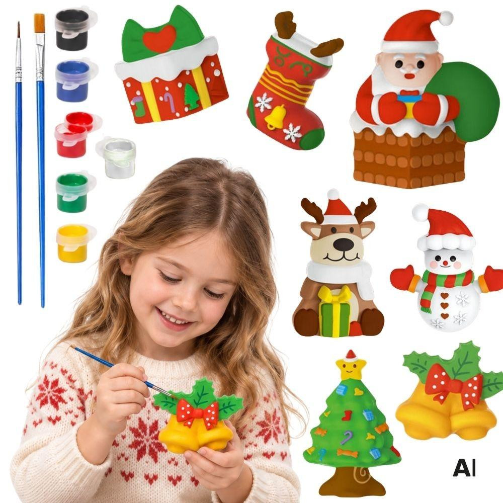 Woopie DIY Paint Craft Kit voor het maken en verven van gipsen beeldjes