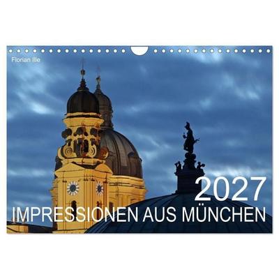Impressionen aus München (Wandkalender 2027 DIN A4 quer), CALVENDO Monatskalender