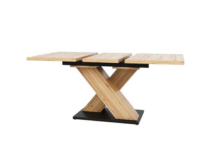 I0I&I0I Ausziehbarer Esstisch Teleskoptisch (119-158,5×80cm), Platzsparender Küchentisch, Modernes Design in Holzoptik, MDF-Tischplatte, Stabil und Langlebig, Mit Einlegeplatten Verstellbar (Stil 2)