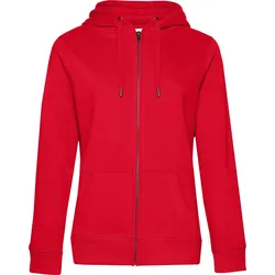 B&C Damen Kapuzen Sweatjacke QUEEN WW03Q red XS