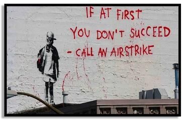 Inspire Essentials Banksy Graffiti Wall Art Street Art Canvas Poster Modern Urban Decor 25 20x30cm