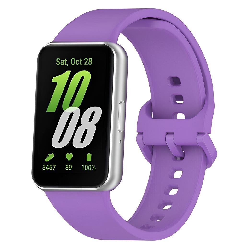 Techsuit - Watchband (W086) - Samsung Galaxy Fit3 - Purple (Silikon) (70708551)