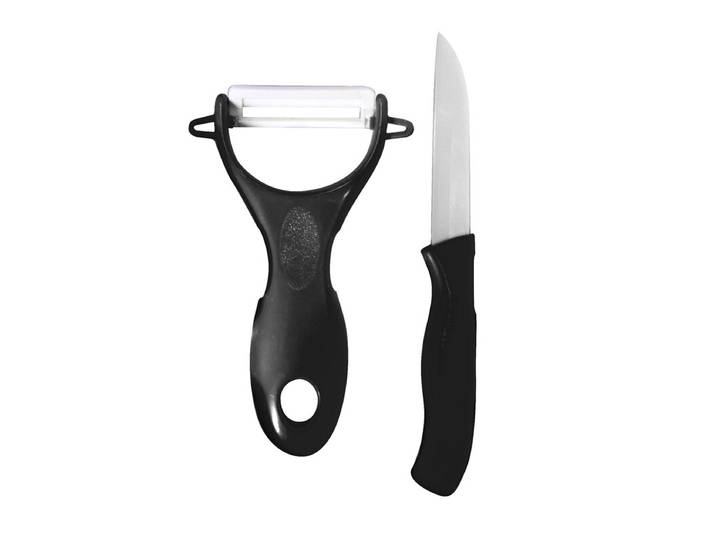 COOK CONCEPT Couteau en céramique 7,5 cm avec éplucheur