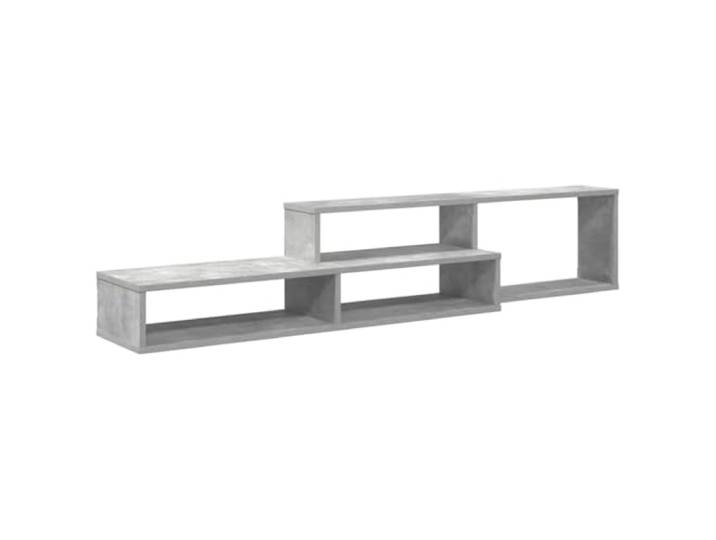 KUPTYERFG Wand TV Board 150x25x28,5 cm Hänge Lowboard Holzwerkstoff Matt Platzsparendes Schweberegal fürs Wohnzimmer mit offenem Stauraum für Mediengeräte und Dekoration in mattem Design.