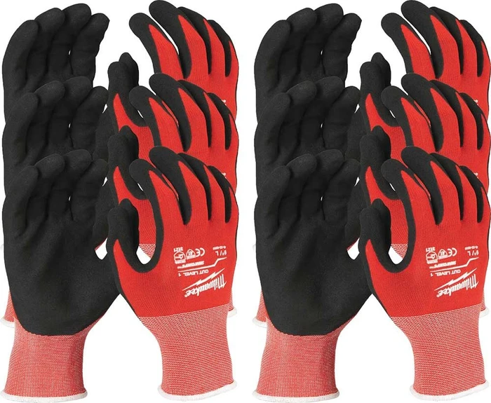 Milwaukee Schnittschutzhandschuhe Klasse 1 Grösse 9 Pack mit 12 Stück (9, L) (4932471615)