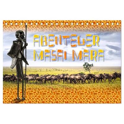 Abenteuer Masai Mara (Tischkalender 2026 DIN A5 quer), CALVENDO Monatskalender