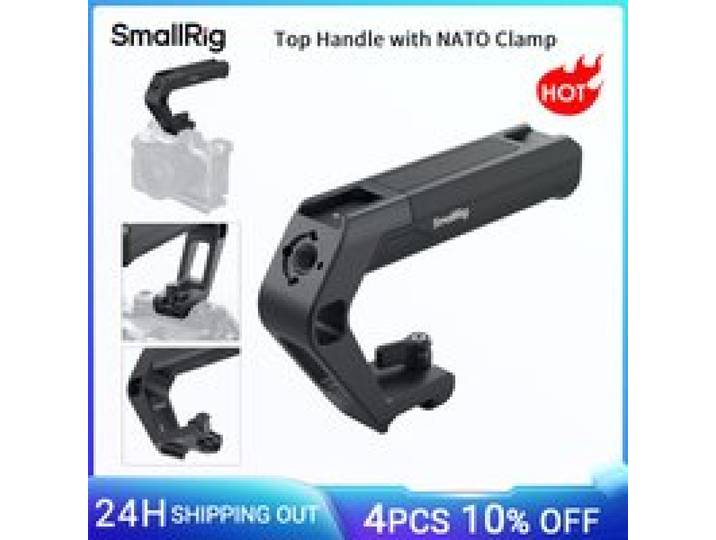SmallRig Top Handle met NATO-klem, gewicht 119g, draagbare camerahandgreep voor Sony, Canon, Nikon tot 10kg (22lb) 5977
