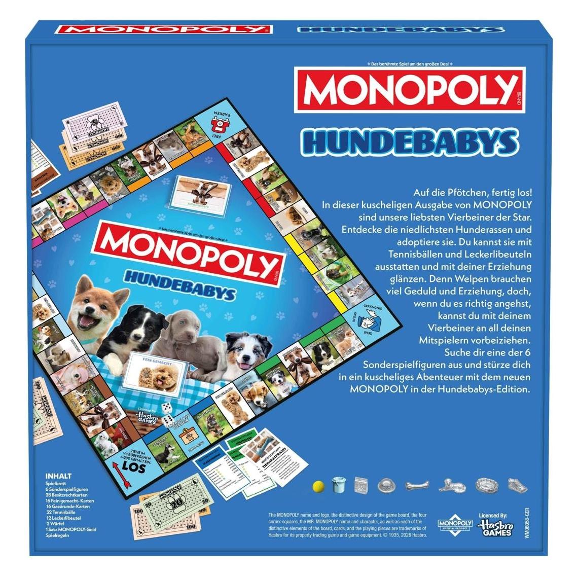 Winning Moves Monopoly Hundebabies (Deutsch, 2 - 6 Spieler) (WIN64187)