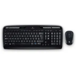 Logitech MK330 (DE, Kabellos), Tastatur, Schwarz