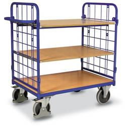 CORDES HAUSSICHERHEIT Etagenwagen - 2 Wände - 3 Etagen - Traglast 500 kg - Ladefläche 700 x 1.000 mm (BxT) sw-700.215
