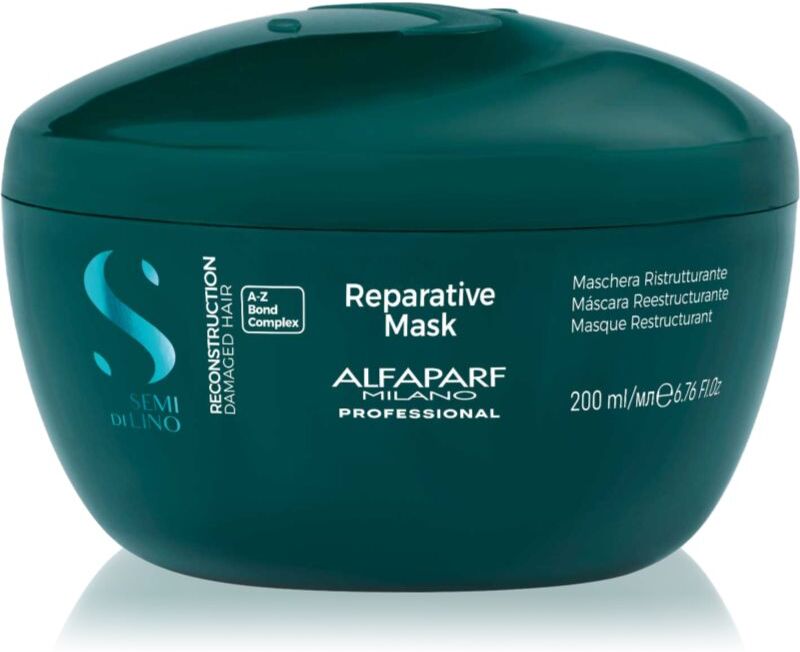 Alfaparf Milano Semi di Lino Reconstruction Reparative Mask masque rénovateur pour cheveux abîmés 200 ml