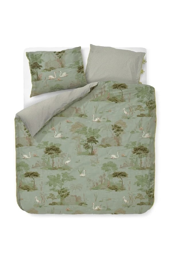 Pip Studio Darjeeling Days Groen kussensloop