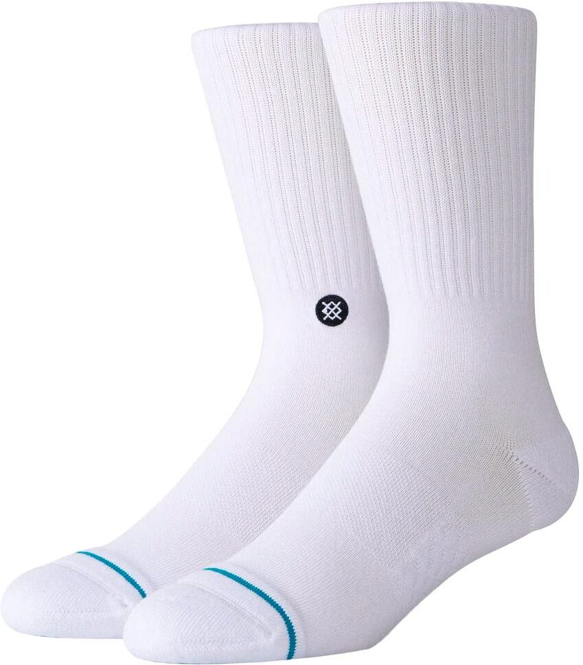 Stance  - Icon Crew Socks White Black - S - Chaussettes
