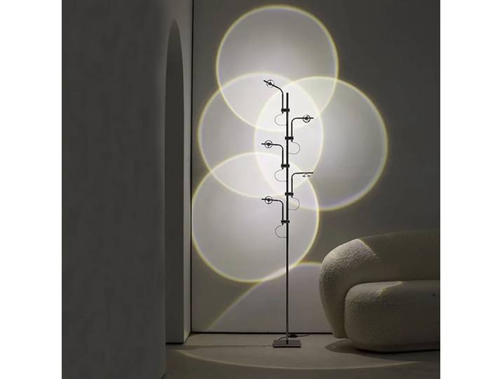 Lampe de sol à projection moderne, design italien, lumière arc-en-ciel, pour salon, chambre, près du canapé, grande lampe LED sur pied
