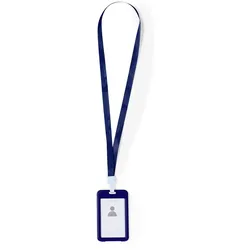 25x Kordel / Lanyard und Namensschilderhalter / Ausweishalter Marineblau