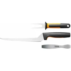 Fiskars Functional Form 3 pcs. fish set 1057560, Küchenmesser, Orange, Schwarz, Silber