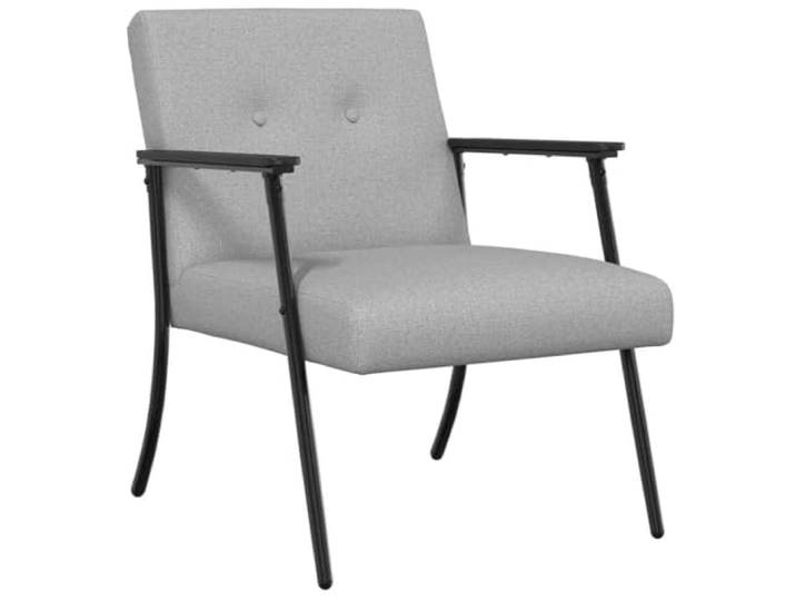 Grau Samt Sessel mit Schaumstoff und Stahlrahmen für Wohnzimmer Modernes Design, ergonomische Form, weiches Gewebe, stabile Konstruktion, einfache Pflege