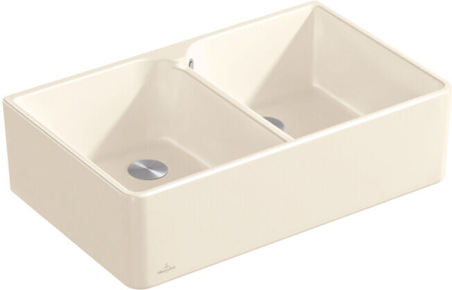 V&B; Évier double bac 80 x évier, noir pur ; Villeroy & Boch (638000R7)