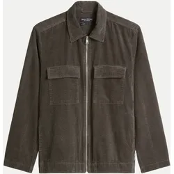 Overshirt aus Cord Braun M