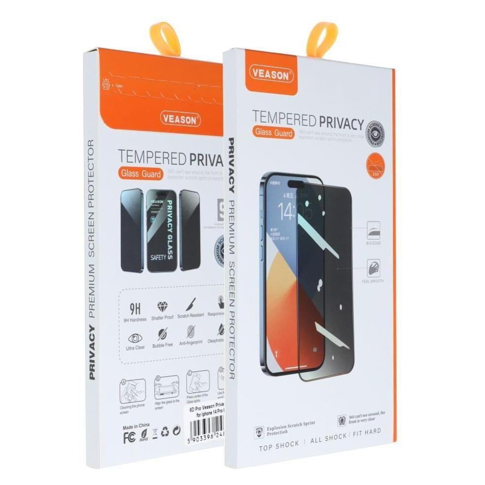 Partner Telecom Protective glass Veason 6D Pro Veason Privacy Glass - for Iphone XR / 11 black (1 Stk., Apple iPhone 11, Apple iPhone XR) (58796113)