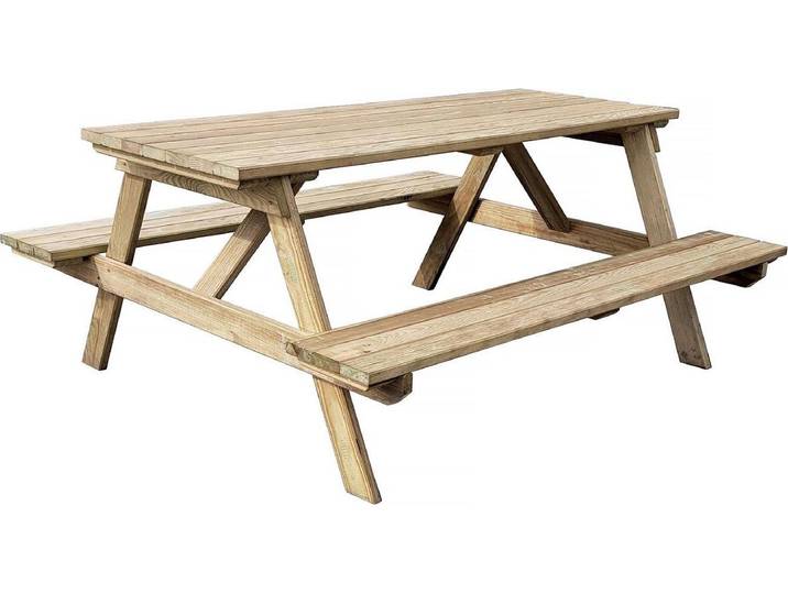 Picknicktisch \ Gardenia\ - 180 x 150 x 75 cm - 6/8 Personen