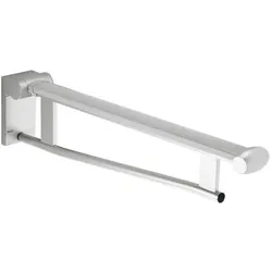 Keuco Plan Care Waschtisch-Stützklappgriff 34902170651 650mm, gebremst, Aluminium silber-eloxiert/weiß
