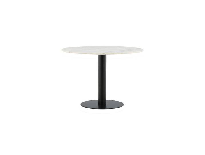 Furnlux Esstisch Estelle Weiß 106x106x75 cm, Metall, 106x75x106 cm, Esszimmer, Esstische