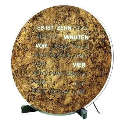 Tischuhr AMS, braun (schwarz, braun), Tischuhren, Quarzuhr, Wohnzimmer, Esszimmer