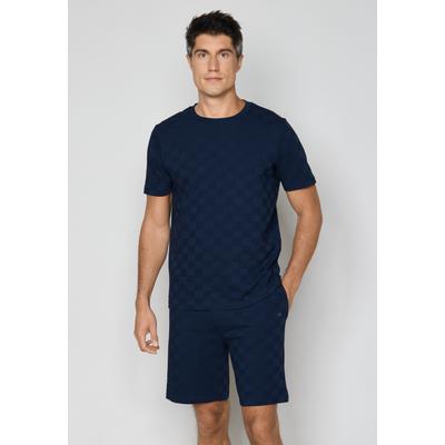 Pyjamaoberteil JOOP, Herren, Gr. XL, blau, Jersey, Obermaterial: 100% Baumwolle, bequem hüftbedeckend, Rundhals, Shirts