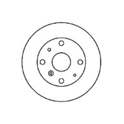 MAPCO Bremsscheibe 45532 Vorderachse belüftet 250mm 18mm für DAIHATSU