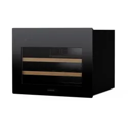 Klarstein Rhone 28 Uno Weinkühlschrank | 28 Flaschen | LED-Steuerung | Push-to-Open | leise Schwarz