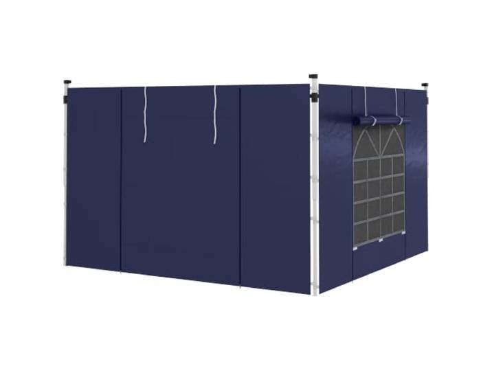 Outsunny 2 zijpanelen paviljoen 3x3/3x6m met raam Blauw