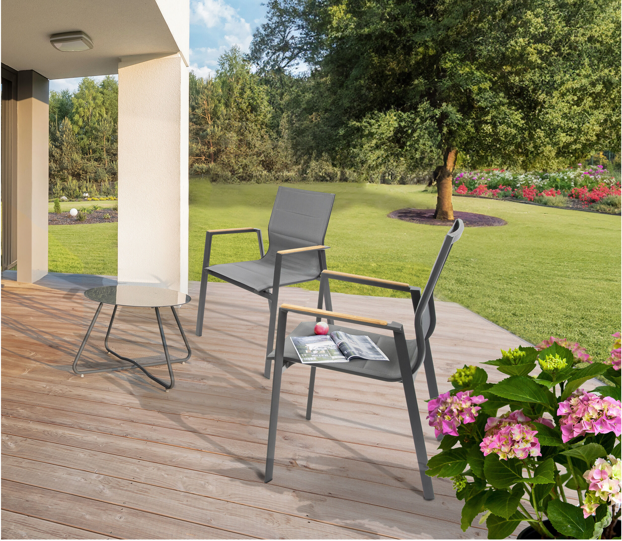 BELLAVISTA - HOME & GARDEN® Stapelstühle »Newport«, 2er-Set