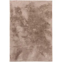 benuta Basic - Kunstfell-Teppich Furry Taupe 120x170 cm