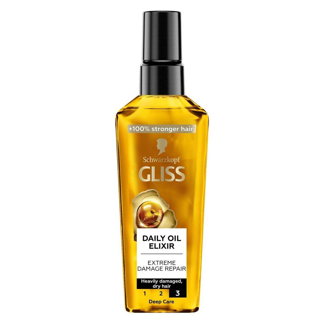 Schwarzkopf Gliss Kur - Daily Oil Elixir Nourishing Hair Elixir From Oil To Daily Use 75Ml (75 ml) (9000100695732)