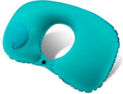 Shop Station Press Inflatable Travel Neck Pillow Portable U Shaped Airplane Neck Pillow With Ergonomic Neck Support green