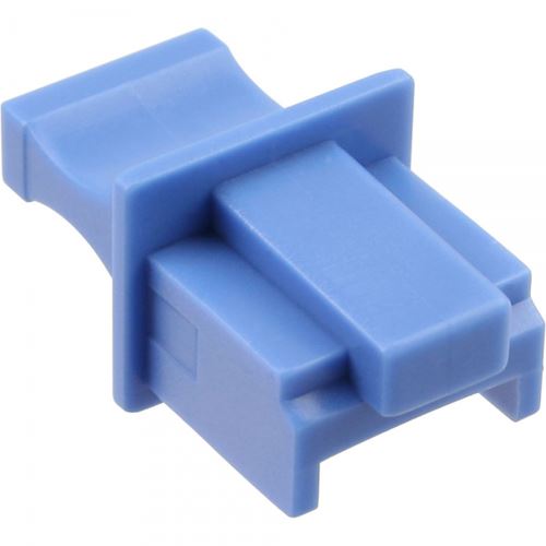 InLine Staubschutz, für RJ45 Buchse, Farbe: blau, 100er Pack