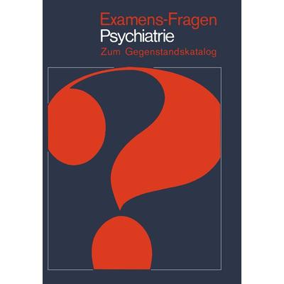 Examens-Fragen Psychiatrie, Taschenbuch von , Springer Berlin, 978-3-540-11392-8