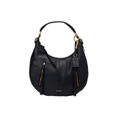 Umhängetasche MARC O'POLO "aus fein genarbtem Schafleder", Damen, Gr. B/H/T: 38cm x 29cm x 16cm, schwarz, Leder, unifarben, Taschen Umhängetasche