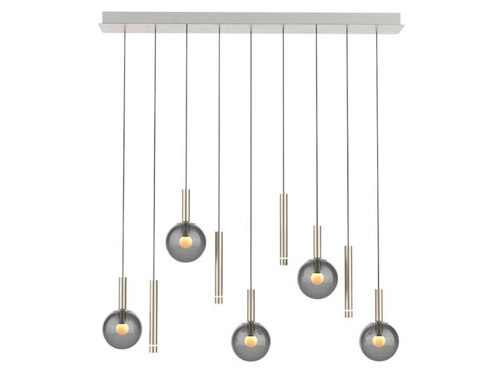 Steinhauer Pendelleuchte Volari 9-flammig, LED, höhenverstellba
