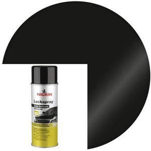 Nigrin Sprühfarbe 74113 Lackspray, 400 ml, schwarz, glänzend, Rostschutz, Autolack